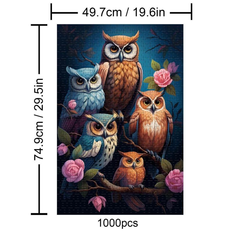 Owls 500 / 1000 Piece Puzzle - Woodbests