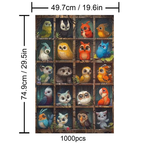 Cute Birds 500 / 1000 Piece Puzzle - By Woodbests