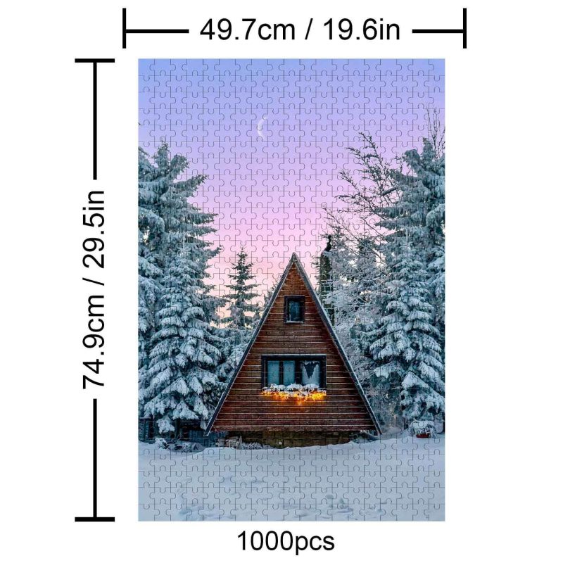 Dreamy Winter Night 500 / 1000 Piece Puzzle - Woodbests