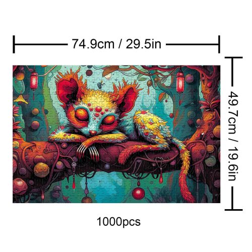 Dreamy Civet 500 / 1000 Piece Puzzle - Woodbests