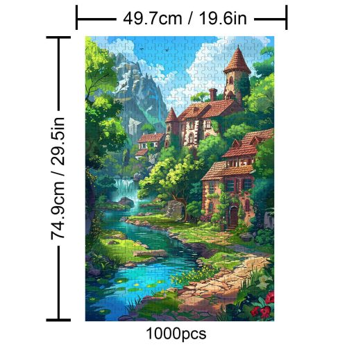 Beautiful Countryside 500 / 1000 Piece Puzzle - By Woodbests