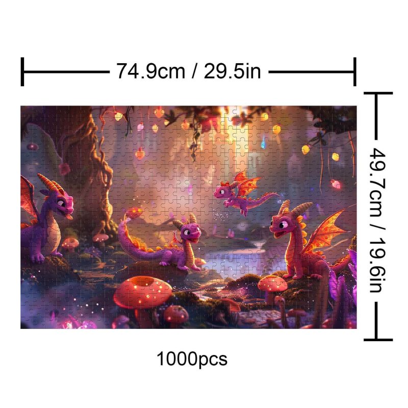 Dragon Paradise 500 / 1000 Piece Puzzle - By Woodbests