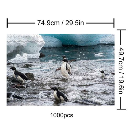 Happy Penguins 500 / 1000 Piece Puzzle - Woodbests