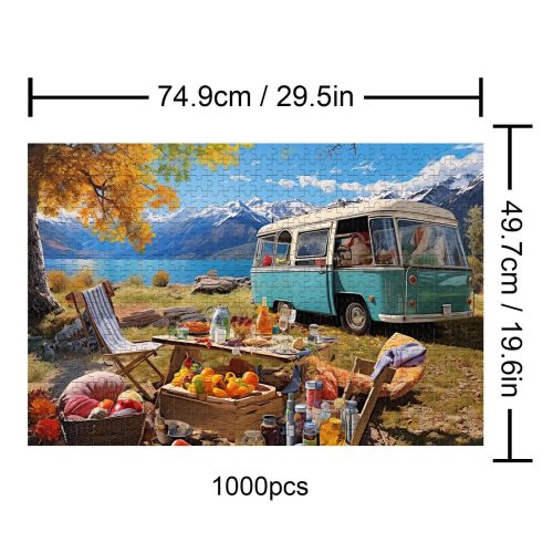 Camping 500 / 1000 Piece Puzzle - Woodbests