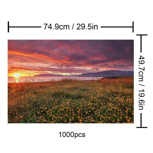 Lakeside Sunset 500 / 1000 Piece Puzzle - Woodbests