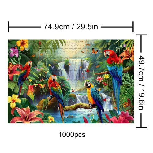 Tropical Rainforest 500 / 1000 Piece Puzzle - By Woodbests