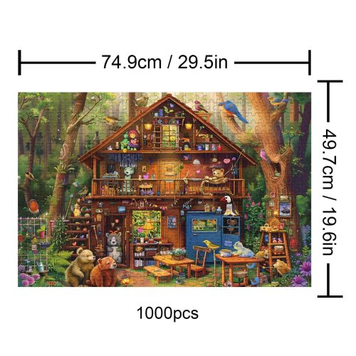 Cabin in the Woods 500 / 1000 Piece Puzzle - Woodbests