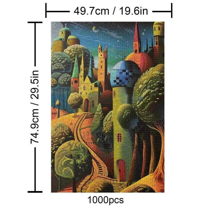 Desert City 500 / 1000 Piece Puzzle - Woodbests