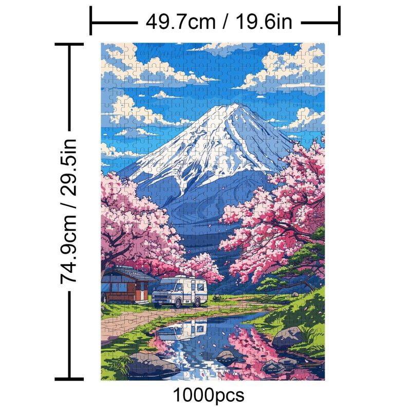 Mount Fuji 500 / 1000 Piece Puzzle - Woodbests