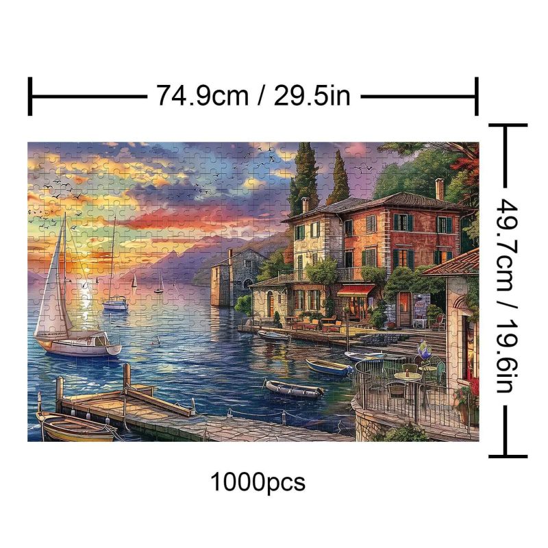 Golden Twilight Haven 500 / 1000 Piece Puzzle - By Woodbests