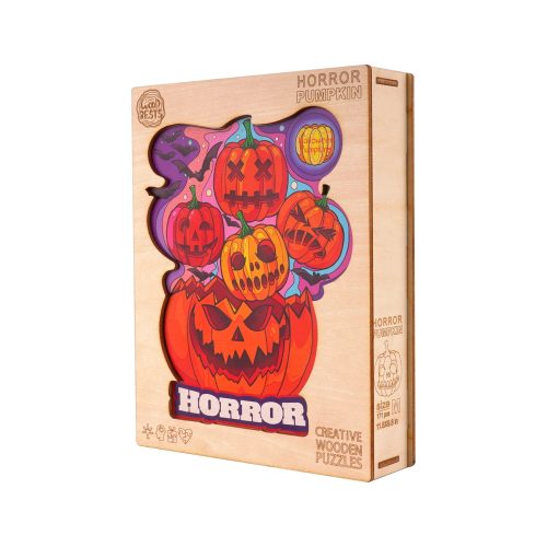 Horror Pumpkin Wooden Jigsaw Puzzle - Woodbests