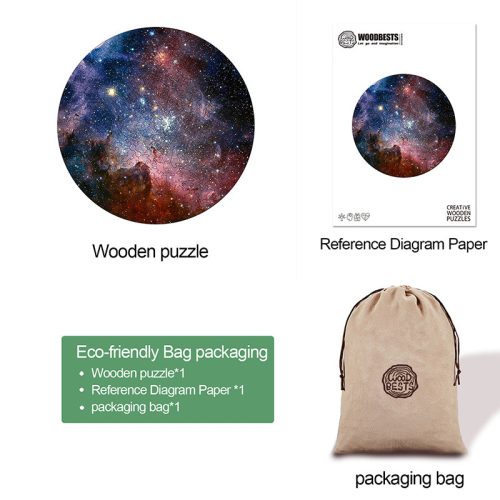 Fascinating Nebula Wooden Jigsaw Puzzle - Woodbests