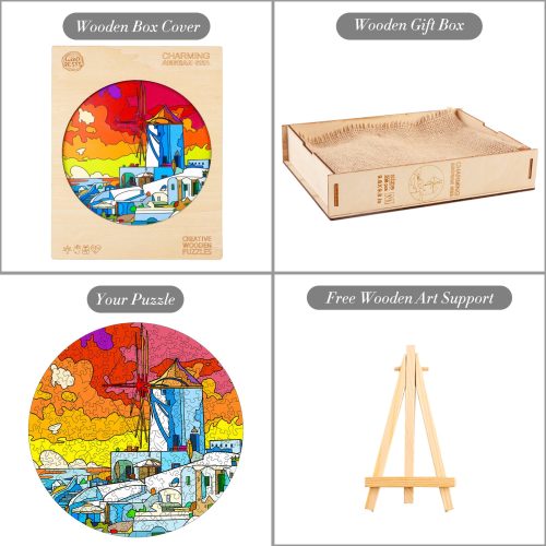 Charming Aegean Sea Wooden Jigsaw Puzzle - Woodbests