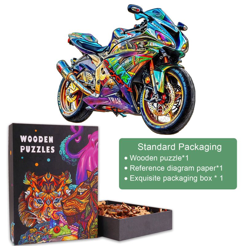 Motorcycle Wooden Jigsaw Puzzle - Woodbests