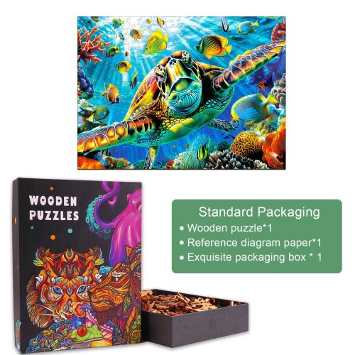 Turtle Explorer Wooden Jigsaw Puzzle - Woodbests