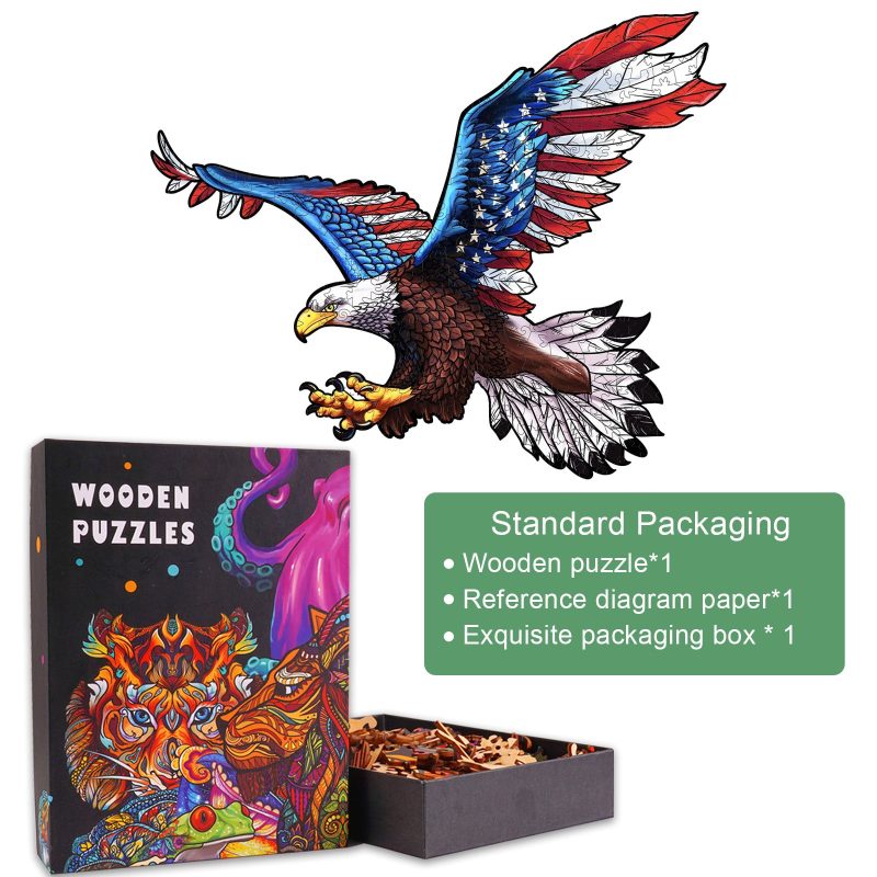 Free Eagle Wooden Jigsaw Puzzle - Woodbests