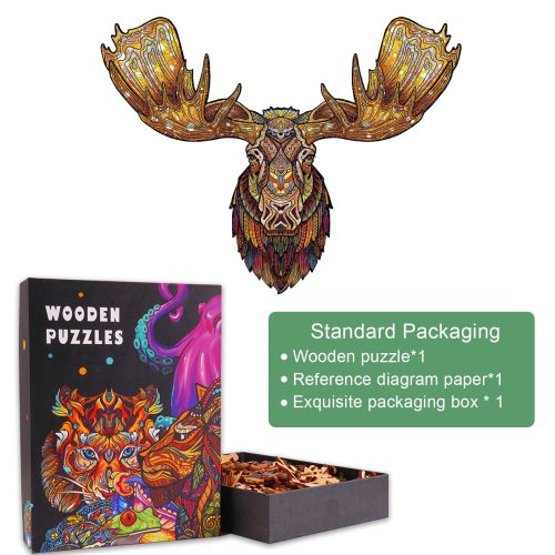 Majestic Moose Wooden Jigsaw Puzzle - Woodbests