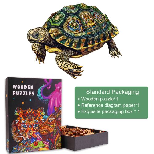 Wise Turtle Wooden Jigsaw Puzzle