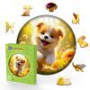 Cute Dog Children's Wooden Jigsaw Puzzle-Woodbests