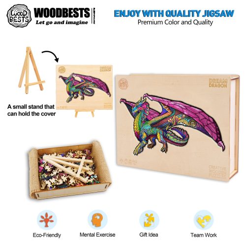 Dream Dragon Wooden Jigsaw Puzzle - Woodbests