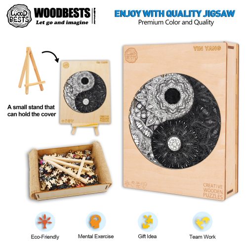 Yin Yang Wooden Jigsaw Puzzle - Woodbests