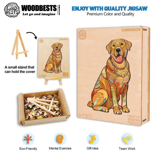 Labrador Wooden Jigsaw Puzzle-Woodbests