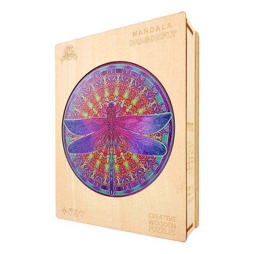 Mandala Dragonfly 2 Wooden Jigsaw Puzzle - Woodbests