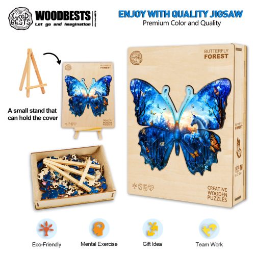 Butterfly Forest Wooden Jigsaw Puzzle - By Woodbests