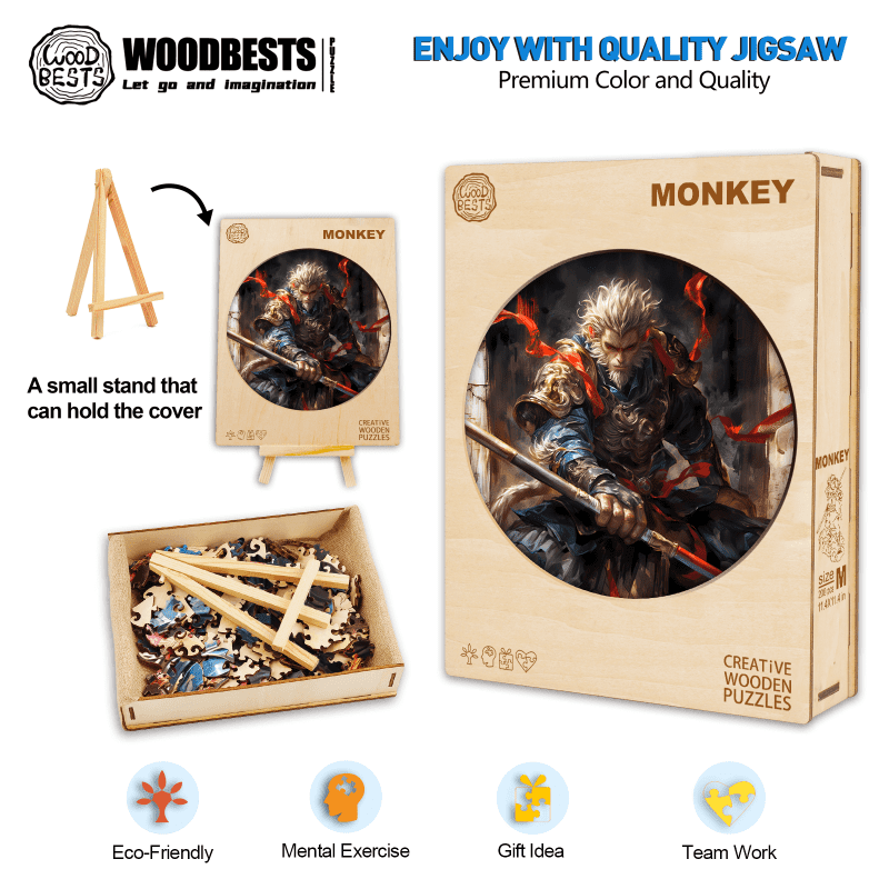 Wu Kong Wooden Jigsaw Puzzle - Woodbests