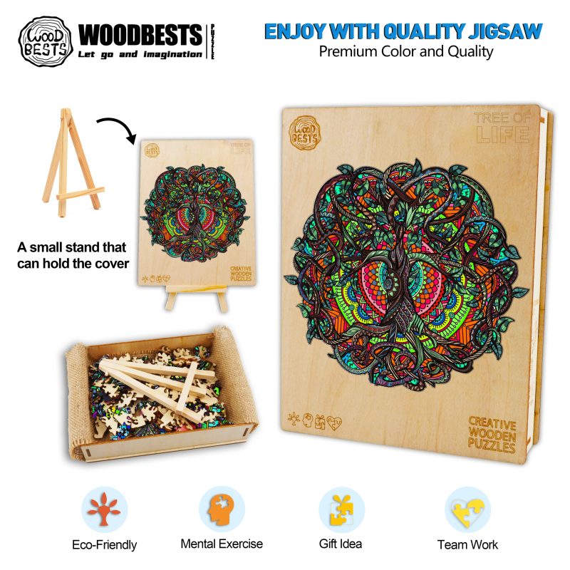 Tree Of Life Wooden Jigsaw Puzzle - Woodbests