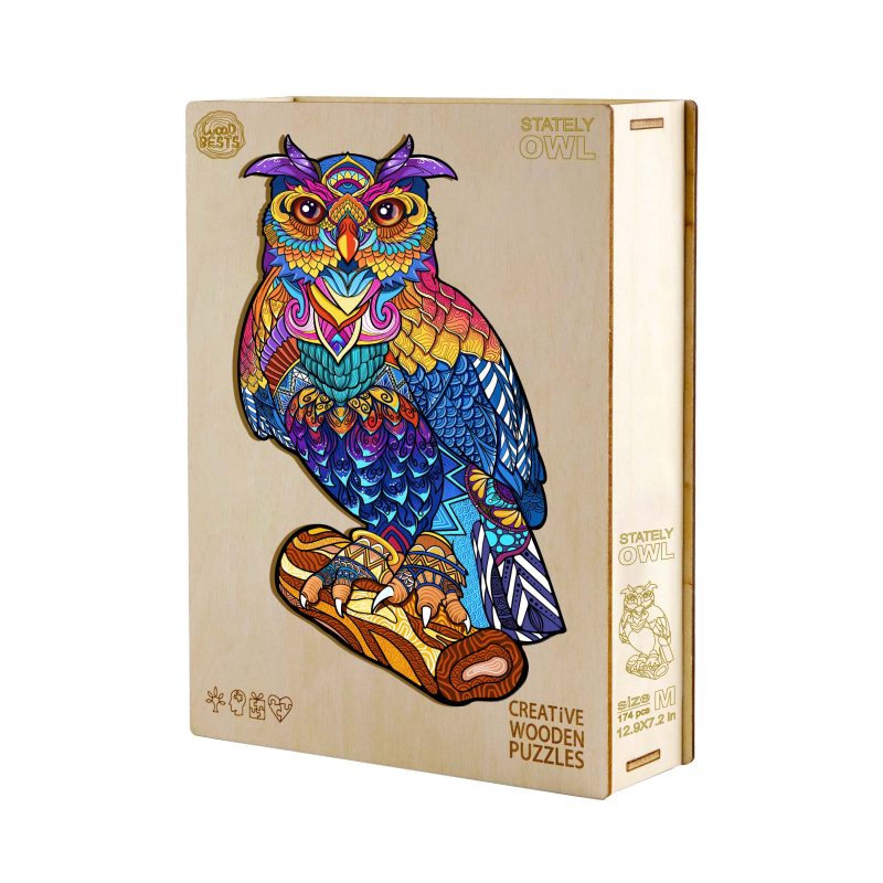 Stately Owl Wooden Jigsaw Puzzle - Woodbests