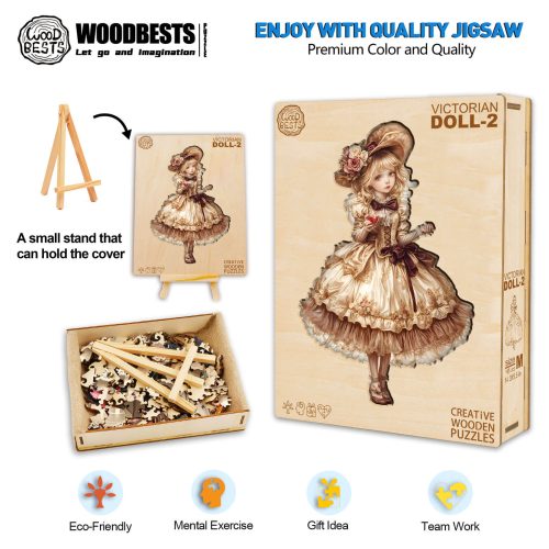 Victorian Doll-2 Wooden Jigsaw Puzzle - Woodbests