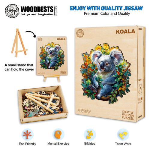 Koala Wooden Jigsaw Puzzle - Woodbests