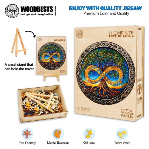 The Infinite Tree of Life-2 Wooden Jigsaw Puzzle - Woodbests