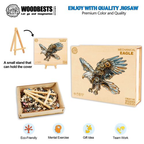 Mechanical Eagle Wooden Jigsaw Puzzle - Woodbests