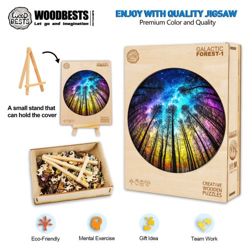 Galactic Forest-1 Wooden Jigsaw Puzzle - Woodbests