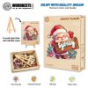 Santa Claus Custom Name Wooden Jigsaw Puzzle - Woodbests