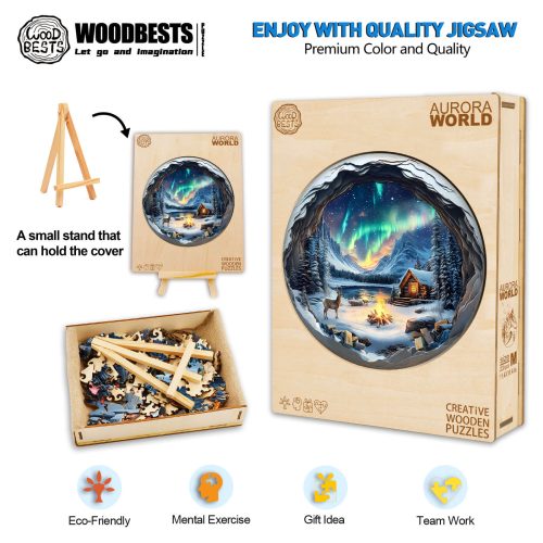 3D Aurora World Wooden Jigsaw Puzzle - By Woodbests