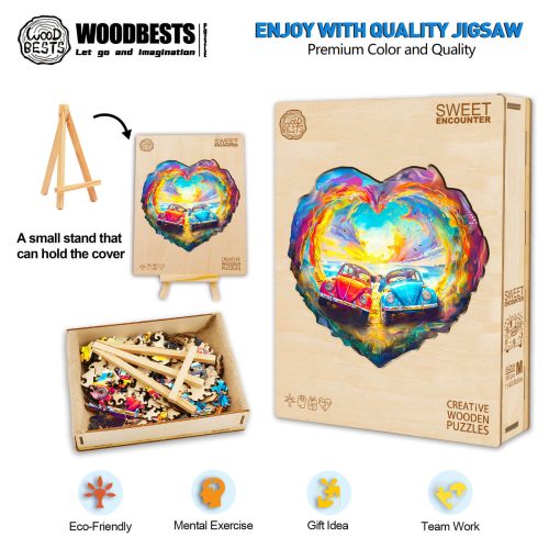 Sweet Encounter Wooden Jigsaw Puzzle - Woodbests