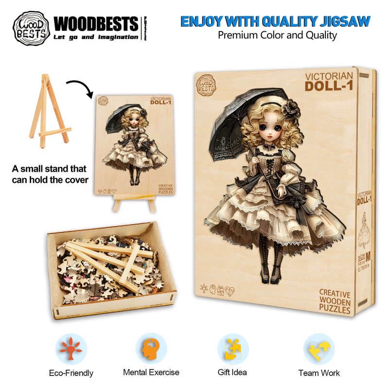 Victorian Doll-1 Wooden Jigsaw Puzzle - Woodbests