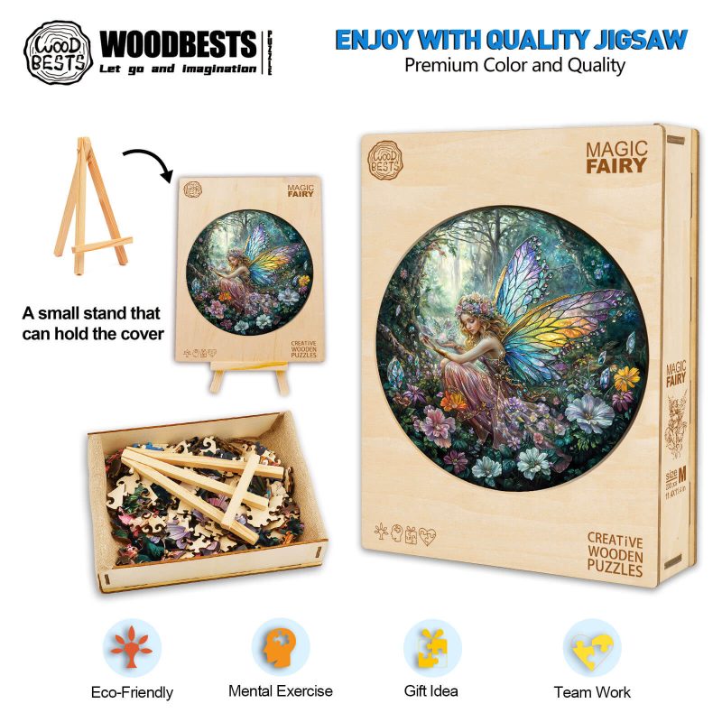 Magic Fairy Wooden Jigsaw Puzzle - By Woodbests