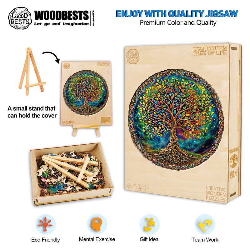 Mysterious Tree of Life Wooden Jigsaw Puzzle