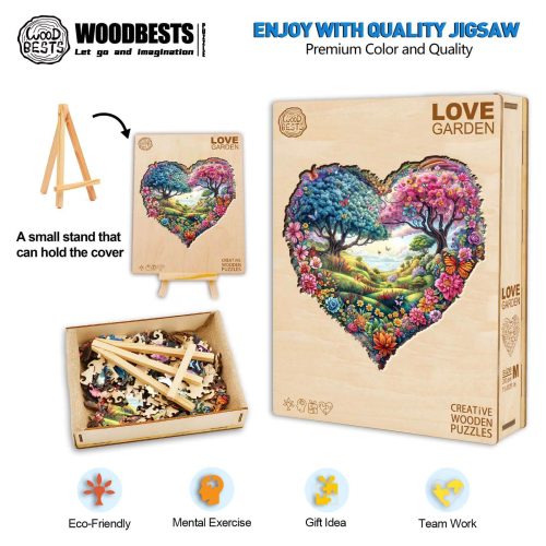 Love Garden Wooden Jigsaw Puzzle - By Woodbests