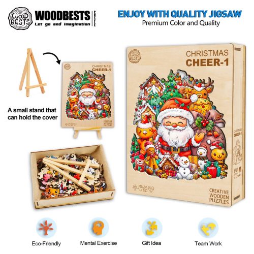 Christmas Cheer-1 Wooden Jigsaw Puzzle - Woodbests