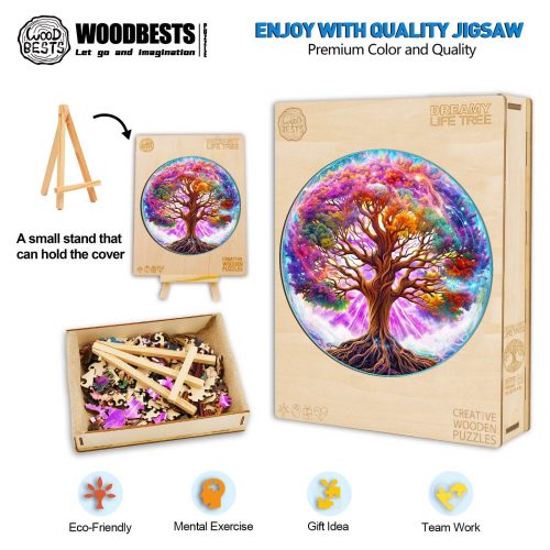 Dreamy Life Tree Wooden Jigsaw Puzzle