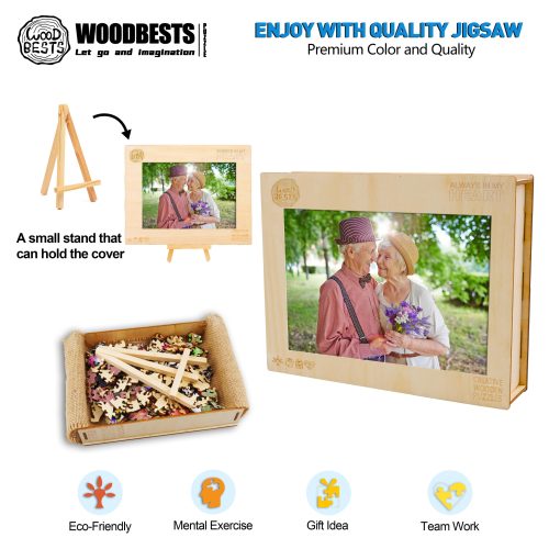 Eternal Love Personalized Photo Wooden Puzzles - Woodbests