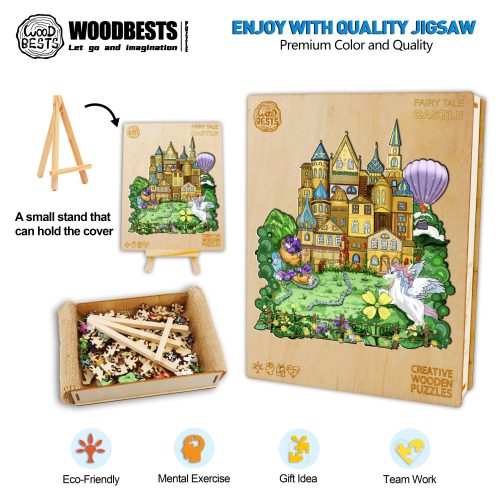 Fairy Tale Castle Wooden Jigsaw Puzzle - Woodbests