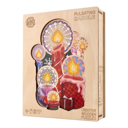 Pulsating Candle Wooden Jigsaw Puzzle - Woodbests