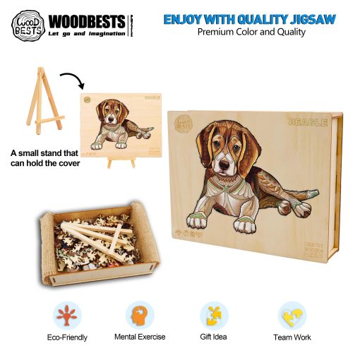 Beagle Wooden Jigsaw Puzzle-Woodbests