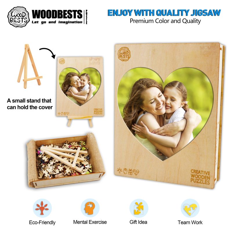 Mother's Memory Personalized Photo Wooden Puzzles - Woodbests